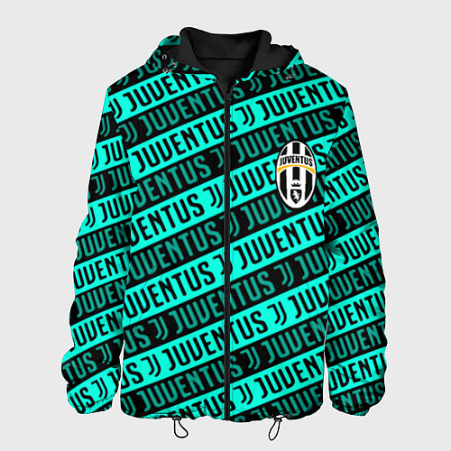 Мужская куртка Juventus pattern logo steel / 3D-Черный – фото 1