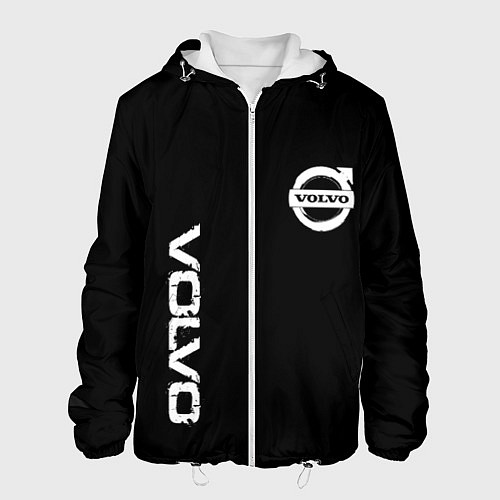 Мужская куртка Volvo white logo auto steel / 3D-Белый – фото 1