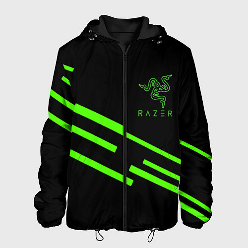 Мужская куртка Razer line green / 3D-Черный – фото 1
