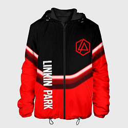 Куртка с капюшоном мужская Linkin park geometry line steel, цвет: 3D-черный