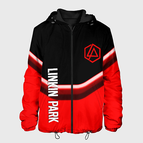 Мужская куртка Linkin park geometry line steel / 3D-Черный – фото 1