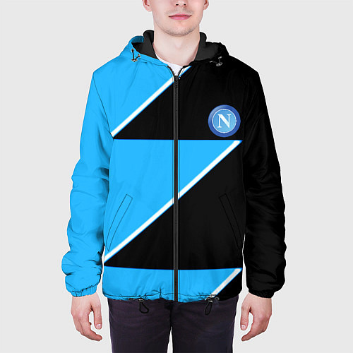 Мужская куртка Napoli fc geometry blue / 3D-Черный – фото 3