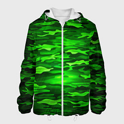 Мужская куртка Зелёные водоросли-камуфляж
