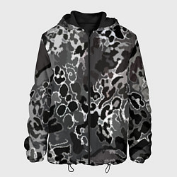 Мужская куртка Чёрно-серый абстракция