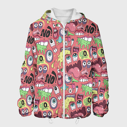 Мужская куртка Монстры ой ой нет / 3D-Белый – фото 1