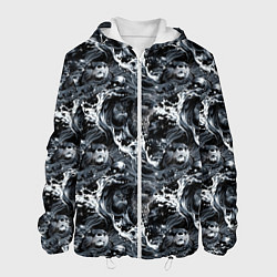 Мужская куртка Выдры купаются в речке - паттерн