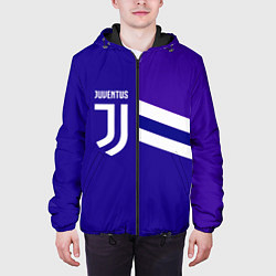 Куртка с капюшоном мужская Juventus sport geometry line, цвет: 3D-черный — фото 2