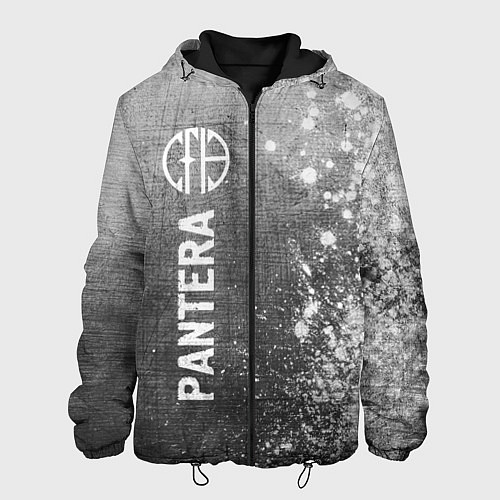 Мужская куртка Pantera - grey gradient по-вертикали / 3D-Черный – фото 1