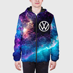Куртка с капюшоном мужская Volkswagen space auto, цвет: 3D-черный — фото 2