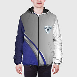 Куртка с капюшоном мужская Tesla abstraction auto, цвет: 3D-черный — фото 2