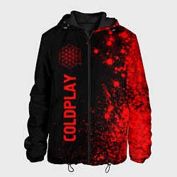 Мужская куртка Coldplay - red gradient по-вертикали
