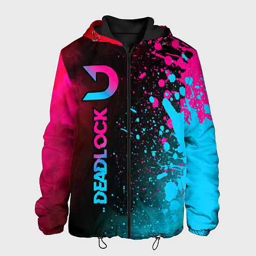Мужская куртка Deadlock - neon gradient по-вертикали / 3D-Черный – фото 1