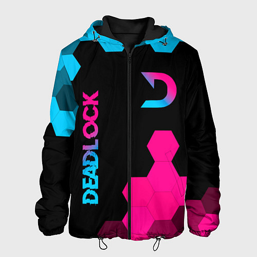 Мужская куртка Deadlock - neon gradient вертикально / 3D-Черный – фото 1