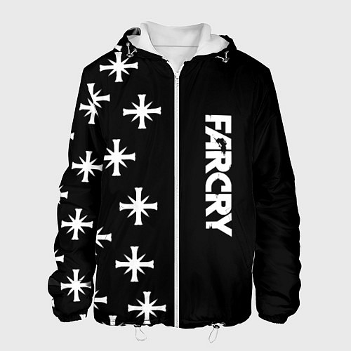 Мужская куртка Farcry текстура знаки / 3D-Белый – фото 1