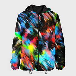 Мужская куртка Цветные краски абстракция
