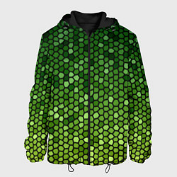 Мужская куртка Мозаика под зеленую змею