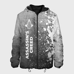 Мужская куртка Assassins Creed - grey gradient по-вертикали