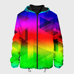 Мужская куртка Неоновая геометрия градиент