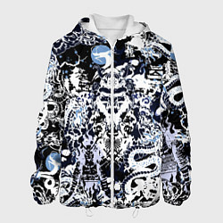 Мужская куртка Японский самурай и драконы