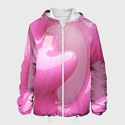 Мужская куртка Розовые краски абстракция