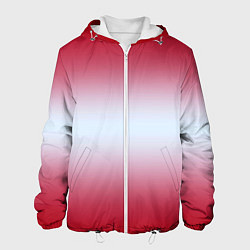 Куртка с капюшоном мужская Gradient color, цвет: 3D-белый
