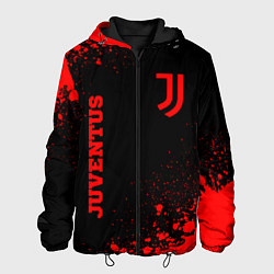 Мужская куртка Juventus - red gradient вертикально