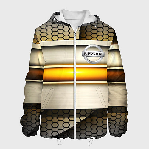 Мужская куртка Nissan sport avto metal / 3D-Белый – фото 1