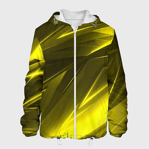 Мужская куртка Gold stripes abstraction / 3D-Белый – фото 1