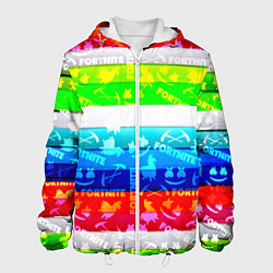 Куртка с капюшоном мужская Fortnite color line, цвет: 3D-белый