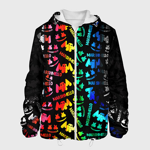 Мужская куртка Marshmello neon color / 3D-Белый – фото 1