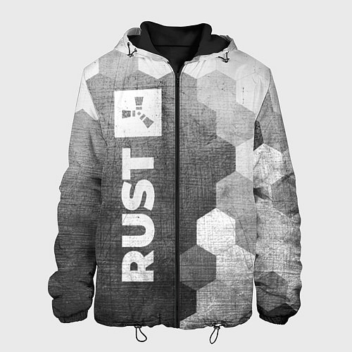 Мужская куртка Rust - grey gradient по-вертикали / 3D-Черный – фото 1