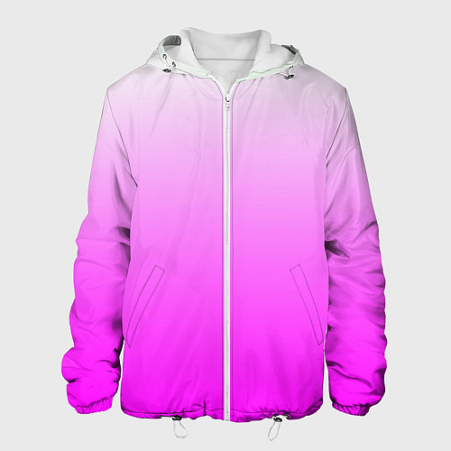Мужская куртка Gradient color pink / 3D-Белый – фото 1