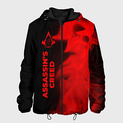 Мужская куртка Assassins Creed - red gradient по-вертикали