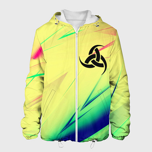 Мужская куртка Славянская символики лого / 3D-Белый – фото 1