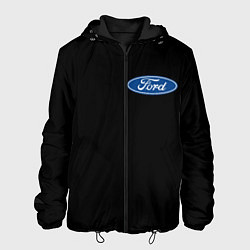 Куртка с капюшоном мужская FORD logo auto, цвет: 3D-черный