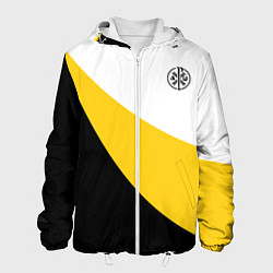 Куртка с капюшоном мужская Мы русские с нами Бог малый черный кцк Николай II, цвет: 3D-белый