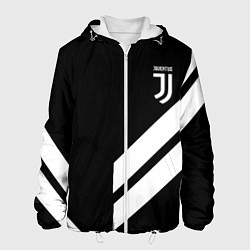 Куртка с капюшоном мужская Juventus line white, цвет: 3D-белый