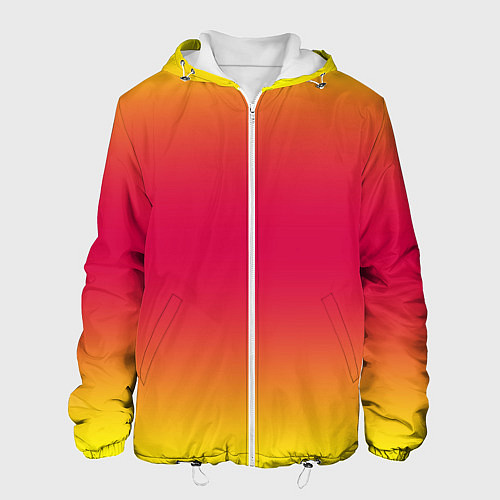 Мужская куртка Персиковый градинет / 3D-Белый – фото 1