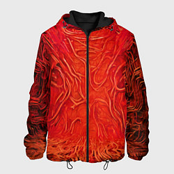 Мужская куртка Красный симбионт абстракция