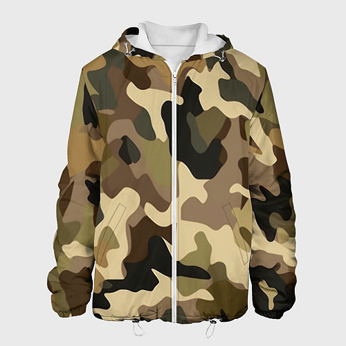 Мужская куртка Милитари камуфляж / 3D-Белый – фото 1