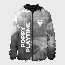 Куртка с капюшоном мужская Poppy Playtime - grey gradient вертикально, цвет: 3D-черный