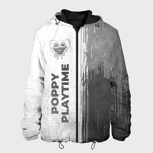 Мужская куртка Poppy Playtime - white gradient по-вертикали / 3D-Черный – фото 1