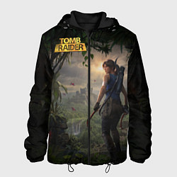 Куртка с капюшоном мужская Lara Croft tomb raider, цвет: 3D-черный