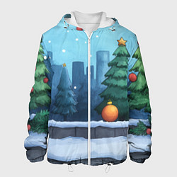 Мужская куртка Елки и елочные игрушки