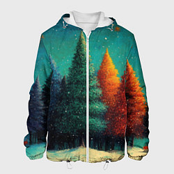 Мужская куртка Разноцветные елочки