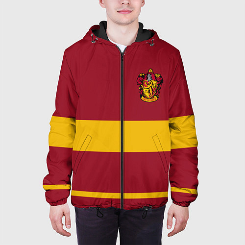 Мужская куртка Гарри Поттер Гриффиндор / 3D-Черный – фото 3