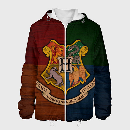 Мужская куртка Hogwarts emblem / 3D-Белый – фото 1