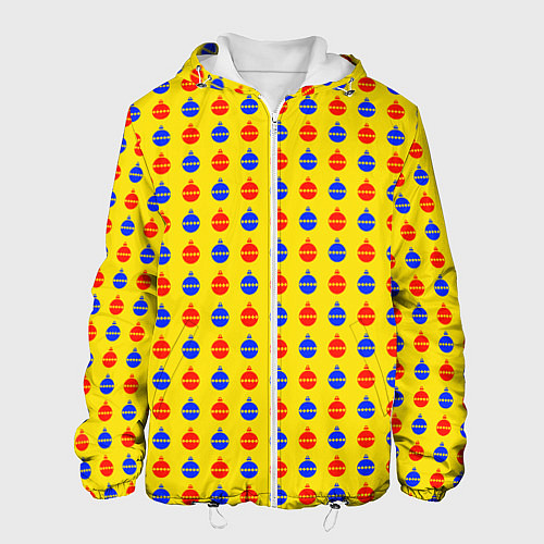 Мужская куртка Яркие шары / 3D-Белый – фото 1