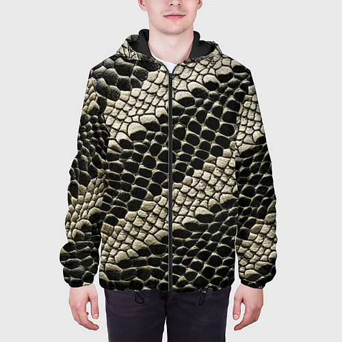 Мужская куртка Будь в тренде змеи / 3D-Черный – фото 3