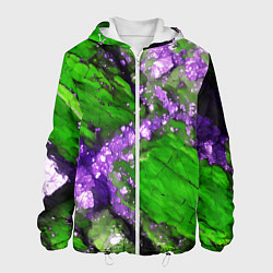 Мужская куртка Фиолетовый минерал в зелёном камне